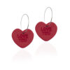 Red color hearts with message. Handmade Polymer Clay Earrings made with love and passion. These earrings are super light weight! Perfect gift for her or for yourself! So adorable and unique! Since this is a handmade item, variations are bound to happen! Diesblon Earrings are handmade with polymer clay- this means they have to be handled with care.