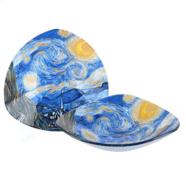 Decorative bowl - V. van Gogh, Starry night 17x17cm διακοσμητικο μπολ με ζωγραφικη , καλλιτεχνικο διακοσμητικο μπολ, ειδανικο για δωρο, eidi texnis mosxato