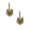 cat earrings handmade earrings χειροποιητα κοσμηματα χειροποιητα σκουλαρικια γατες χρυσα ,κοσμηματα μοσχατο