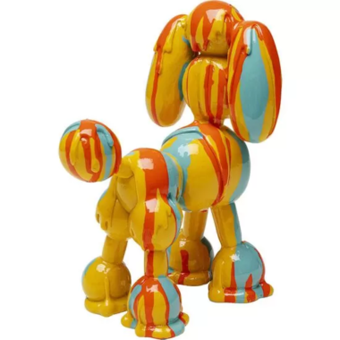 Διακοσμητικό επιτραπέζιο σκύλος, πολύχρωμο, πολυρεζίνη, 16x9,5x17 εκ. English: Decorative tabletop dog, colorful, resin, 16x9,5x17 cm