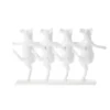 Decorative Dancing Cows, White, 39.5x7x23cm, Polyresin, Modern Decor, Διακοσμητικές Χορευτικές Αγελάδες, Λευκό, Πολυρεσίνη, Μοντέρνα Διακόσμηση