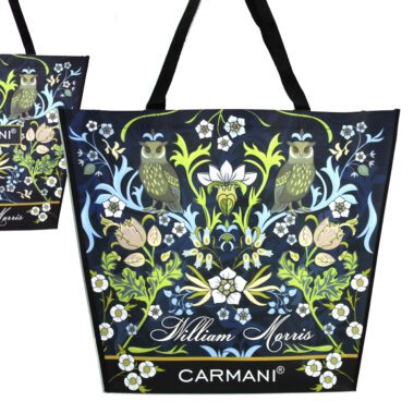 Shoulder bag - W. Morris (Carmani) aesthetic shopping bag, tsanta gia pswnia, supermarket bag, mosxato, dwra texnis, kontis