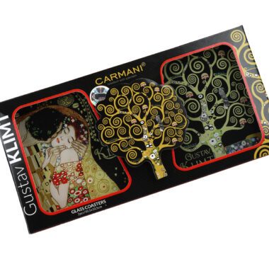 Set of 2 glass coasters - G. Klimt (CARMANI)