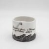 Handmade ceramic mug with a hole for a straw and an inscribed poem, perfect for adding a touch of elegance and inspiration to your drinkware collection. This unique, artisanal mug features a beautifully crafted design with a thoughtful poem, ideal for enjoying beverages in a creative and meaningful way. The convenient straw hole makes it perfect for cold drinks, combining functionality with artistic charm. Χειροποίητη κεραμική κούπα με τρύπα για καλαμάκι και χαραγμένο ποίημα, ιδανική για να προσθέσετε μια πινελιά κομψότητας και έμπνευσης στη συλλογή σας από σκεύη. Αυτή η μοναδική, καλλιτεχνική κούπα διαθέτει ένα όμορφα σχεδιασμένο μοτίβο με ένα στοχαστικό ποίημα, ιδανική για να απολαμβάνετε ροφήματα με δημιουργικό και ουσιαστικό τρόπο. Η πρακτική τρύπα για καλαμάκι την καθιστά ιδανική για κρύα ροφήματα, συνδυάζοντας λειτουργικότητα με καλλιτεχνική γοητεία.