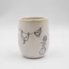 Handmade ceramic mug painted with a pencil, featuring summer-themed designs such as bikinis, shells, wine, and fruits. This vibrant and artistic mug adds a touch of summer fun and relaxation to your drinkware collection, perfect for enjoying your favorite beverages. Χειροποίητη κεραμική κούπα ζωγραφισμένη με μολύβι, με καλοκαιρινά σχέδια όπως μαγιό, κοχύλια, κρασί και φρούτα. Αυτή η ζωντανή και καλλιτεχνική κούπα προσθέτει μια πινελιά καλοκαιρινής διασκέδασης και χαλάρωσης στη συλλογή σας από ποτήρια, ιδανική για να απολαύσετε τα αγαπημένα σας ποτά.