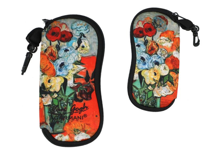 Glasses case featuring Vincent van Gogh's "Roses" artwork, crafted by Carmani. This beautifully designed case offers protection for your glasses while adding a touch of classic art. It’s a practical and stylish accessory, making it a perfect gift option, complete with gift packaging. A cheap Christmas gift for art lovers. Van Gogh glasses case, Roses artwork, Carmani glasses case, art-inspired accessories, gift for art lovers, protective eyewear case, stylish design, gift packaging, cheap Christmas gift Θήκη γυαλιών με το έργο "Roses" του Vincent van Gogh, φτιαγμένη από την Carmani. Αυτή η όμορφα σχεδιασμένη θήκη προσφέρει προστασία για τα γυαλιά σας προσθέτοντας μια πινελιά κλασικής τέχνης. Είναι ένα πρακτικό και κομψό αξεσουάρ, ιδανικό ως δώρο, που συνοδεύεται από συσκευασία δώρου. Μια οικονομική επιλογή δώρου για τα Χριστούγεννα για τους λάτρεις της τέχνης. θήκη γυαλιών Van Gogh, έργο Roses, θήκη Carmani, αξεσουάρ εμπνευσμένα από την τέχνη, δώρο για λάτρεις της τέχνης, προστατευτική θήκη γυαλιών, κομψός σχεδιασμός, συσκευασία δώρου, οικονομικό δώρο Χριστουγέννων