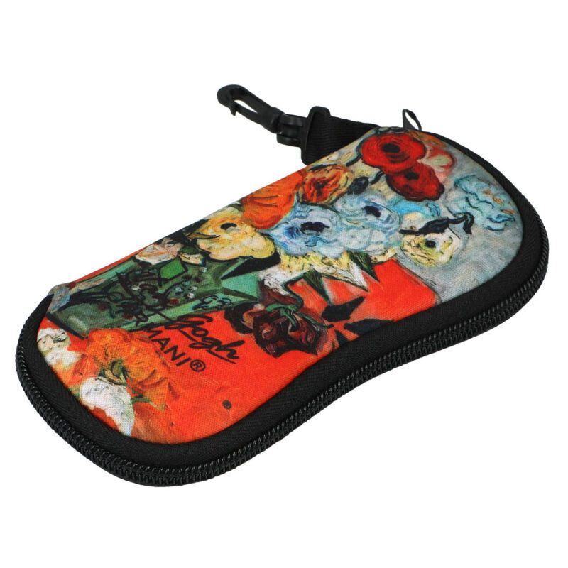 Glasses case featuring Vincent van Gogh's "Roses" artwork, crafted by Carmani. This beautifully designed case offers protection for your glasses while adding a touch of classic art. It’s a practical and stylish accessory, making it a perfect gift option, complete with gift packaging. A cheap Christmas gift for art lovers. Van Gogh glasses case, Roses artwork, Carmani glasses case, art-inspired accessories, gift for art lovers, protective eyewear case, stylish design, gift packaging, cheap Christmas gift Θήκη γυαλιών με το έργο "Roses" του Vincent van Gogh, φτιαγμένη από την Carmani. Αυτή η όμορφα σχεδιασμένη θήκη προσφέρει προστασία για τα γυαλιά σας προσθέτοντας μια πινελιά κλασικής τέχνης. Είναι ένα πρακτικό και κομψό αξεσουάρ, ιδανικό ως δώρο, που συνοδεύεται από συσκευασία δώρου. Μια οικονομική επιλογή δώρου για τα Χριστούγεννα για τους λάτρεις της τέχνης. θήκη γυαλιών Van Gogh, έργο Roses, θήκη Carmani, αξεσουάρ εμπνευσμένα από την τέχνη, δώρο για λάτρεις της τέχνης, προστατευτική θήκη γυαλιών, κομψός σχεδιασμός, συσκευασία δώρου, οικονομικό δώρο Χριστουγέννων