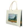 "Linen bag featuring Vincent van Gogh's Wheatfield with Cypresses artwork by Carmani, measuring 36x31x10cm. Vincent van Gogh, Wheatfield with Cypresses, linen bag, 36x31x10cm, art-inspired bag, van Gogh gift, stylish tote, eco-friendly bag, unique design, functional art, gift for art lovers. Τσάντα λινάτσα με έργο του Βίνσεντ βαν Γκογκ, Χώρα με κυπαρίσσια, από την Carmani, διαστάσεων 36x31x10cm. Βίνσεντ βαν Γκογκ, Χώρα με κυπαρίσσια, τσάντα λινάτσα, 36x31x10cm, τσάντα εμπνευσμένη από τέχνη, δώρο βαν Γκογκ, στυλάτη τσάντα, οικολογική τσάντα, μοναδικός σχεδιασμός, λειτουργική τέχνη, δώρο για λάτρεις της τέχνης.