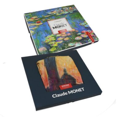 Elegant scarf featuring Claude Monet's masterpiece, 