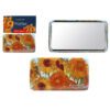 "Rectangular mirror featuring Vincent van Gogh's Sunflowers artwork by Carmani. Vincent van Gogh, Sunflowers, rectangular mirror, art-inspired accessory, van Gogh gift, stylish design, compact mirror, functional art, gift for art lovers. Ορθογώνιος καθρέφτης με έργο του Βίνσεντ βαν Γκογκ, Ηλιάνθοι, από την Carmani. Βίνσεντ βαν Γκογκ, Ηλιάνθοι, ορθογώνιος καθρέφτης, αξεσουάρ εμπνευσμένο από τέχνη, δώρο βαν Γκογκ, στυλάτος σχεδιασμός, συμπαγής καθρέφτης, λειτουργική τέχνη, δώρο για λάτρεις της τέχνης.