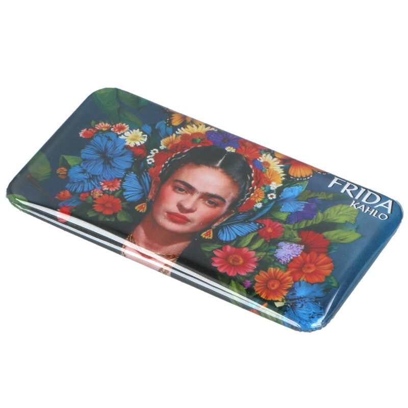 "Rectangular mirror featuring Frida Kahlo's artwork by Carmani. Frida Kahlo, rectangular mirror, art-inspired accessory, Kahlo gift, stylish design, compact mirror, functional art, gift for art lovers." Ορθογώνιος καθρέφτης με έργο της Φρίντα Κάλο από την Carmani. Φρίντα Κάλο, ορθογώνιος καθρέφτης, αξεσουάρ εμπνευσμένο από τέχνη, δώρο Κάλο, στυλάτος σχεδιασμός, συμπαγής καθρέφτης, λειτουργική τέχνη, δώρο για λάτρεις της τέχνης. καθρεπτης τσάντας, καθρεπτάκι, οικονομικό δώρο μοσχάτο