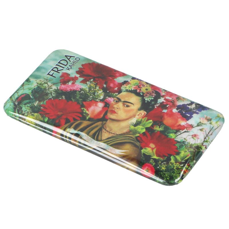 "Rectangular mirror featuring Frida Kahlo's artwork by Carmani. Frida Kahlo, rectangular mirror, art-inspired accessory, Kahlo gift, stylish design, compact mirror, functional art, gift for art lovers." Ορθογώνιος καθρέφτης με έργο της Φρίντα Κάλο από την Carmani. Φρίντα Κάλο, ορθογώνιος καθρέφτης, αξεσουάρ εμπνευσμένο από τέχνη, δώρο Κάλο, στυλάτος σχεδιασμός, συμπαγής καθρέφτης, λειτουργική τέχνη, δώρο για λάτρεις της τέχνης. καθρεπτης τσάντας, καθρεπτάκι, οικονομικό δώρο μοσχάτο, λουλουδια