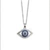 Silver 925 eye necklace with blue and white zircon stones, 45cm length with extension, perfect for women and a unique gift. eye necklace, silver 925 necklace, blue and white zircon necklace, evil eye jewelry, women’s necklace, protective jewelry, jewelry gift, luxury necklace, gemstone necklace, stylish women’s jewelry Κολιέ μάτι από ασήμι 925 με μπλε και λευκές πέτρες ζιργκόν, μήκος 45cm με προέκταση, ιδανικό για γυναίκες και μοναδική επιλογή για δώρο. κολιέ μάτι, κολιέ ασήμι 925, κολιέ με μπλε και λευκό ζιργκόν, κόσμημα μάτι, γυναικείο κολιέ, προστατευτικό κόσμημα, δώρο κόσμημα, πολυτελές κολιέ, κολιέ με πολύτιμες πέτρες, στυλάτο γυναικείο κόσμημα