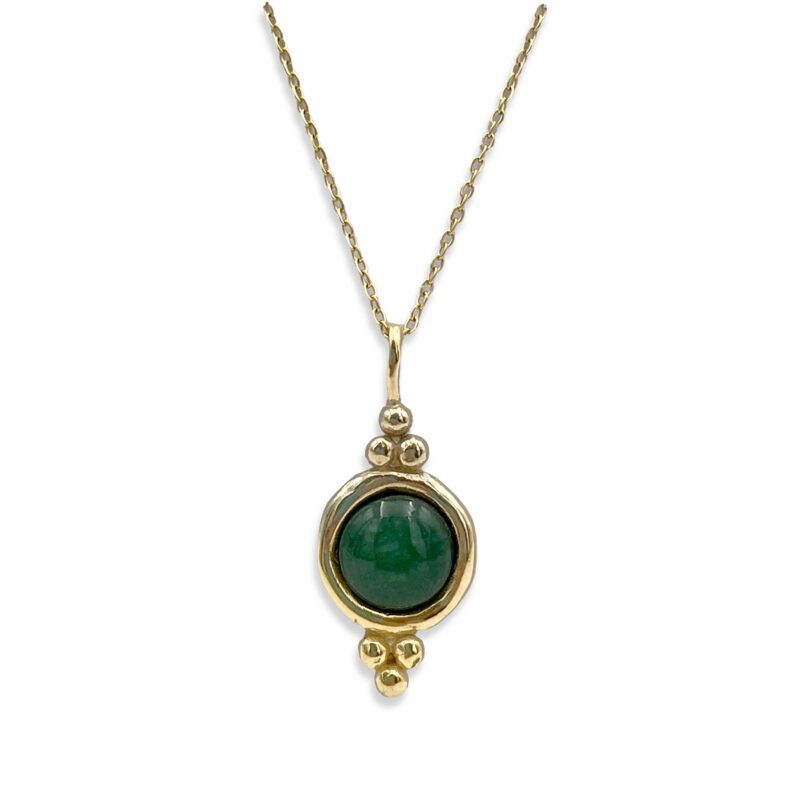 Handmade 24k gold-plated brass Harmony necklace featuring a beautiful green aventurine stone, with a 48cm stainless steel chain. A stunning and unique piece perfect for women and a meaningful gift from Sunny Designs. green aventurine necklace, Harmony necklace, gold-plated brass jewelry, 24k gold-plated necklace, handmade necklace, stainless steel chain, women’s jewelry, unique gift, stylish necklace, gemstone necklace Χειροποίητο κολιέ Harmony από επιχρυσωμένο ορείχαλκο 24 καρατίων με υπέροχη πέτρα πράσινου αβεντουρίνη, με αλυσίδα 48cm από ανοξείδωτο ατσάλι. Ένα μοναδικό και κομψό κόσμημα ιδανικό για γυναίκες και ένα ιδιαίτερο δώρο από τη Sunny Designs. κολιέ πράσινου αβεντουρίνη, κολιέ Harmony, κόσμημα από επιχρυσωμένο ορείχαλκο, κολιέ επιχρυσωμένο 24 καρατίων, χειροποίητο κολιέ, αλυσίδα ανοξείδωτου ατσαλιού, γυναικείο κόσμημα, μοναδικό δώρο, κομψό κολιέ, κολιέ με πολύτιμους λίθους