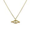 Handmade 24k gold-plated brass InnSaei necklace featuring a striking eye design. A symbolic and elegant piece, perfect for women and a meaningful gift from Sunny Designs. eye necklace, InnSaei necklace, gold-plated brass jewelry, 24k gold-plated necklace, handmade necklace, women’s jewelry, unique gift, stylish necklace, symbolic jewelry Χειροποίητο κολιέ InnSaei από επιχρυσωμένο ορείχαλκο 24 καρατίων με εντυπωσιακό σχέδιο ματιού. Ένα συμβολικό και κομψό κόσμημα, ιδανικό για γυναίκες και ένα ιδιαίτερο δώρο από τη Sunny Designs. κολιέ μάτι, κολιέ InnSaei, κόσμημα από επιχρυσωμένο ορείχαλκο, κολιέ επιχρυσωμένο 24 καρατίων, χειροποίητο κολιέ, γυναικείο κόσμημα, μοναδικό δώρο, κομψό κολιέ, συμβολικό κόσμημα