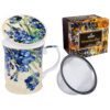 Vincent van Gogh mug, Irises mug, mug with tea infuser and lid, elegant tea mug, art-inspired mug, decorative gift box, This elegant mug with a tea infuser and lid, inspired by Vincent van Gogh's painting "Irises," is packaged in a decorative gift box. Perfect for tea and art enthusiasts. Greek: Κούπα Vincent van Gogh, κούπα Irises, κούπα με σουρωτήρι και καπάκι, κομψή κούπα για τσάι, κούπα εμπνευσμένη από τέχνη, διακοσμητική συσκευασία δώρου, Αυτή η κομψή κούπα με σουρωτήρι τσαγιού και καπάκι, εμπνευσμένη από τον πίνακα του Vincent van Gogh "Ίριδες," είναι συσκευασμένη σε διακοσμητική συσκευασία δώρου. Ιδανική για λάτρεις του τσαγιού και της τέχνης.