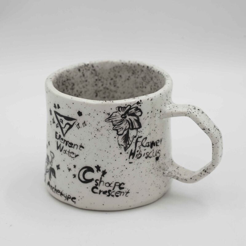 Handmade ceramic mug featuring the Scorpio zodiac sign, adorned with intricate details about Scorpios, including their favorite flower (chrysanthemum), element (water), and signature traits. Ideal for astrology lovers seeking a unique, personalized drinking experience. Χειροποίητη κεραμική κούπα με το ζώδιο του Σκορπιού, διακοσμημένη με λεπτομέρειες για το ζώδιο, όπως το αγαπημένο τους λουλούδι , το στοιχείο τους (νερό) και τα χαρακτηριστικά τους. Ιδανική για τους λάτρεις της αστρολογίας που αναζητούν μια μοναδική, προσωπική εμπειρία ροφήματος.