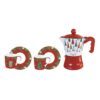 Jingle Bells Coffee Set – 2 Coffee Cups (100ml) & Coffee Pot A festive and charming coffee set from the Jingle Bells collection, featuring two 100ml coffee cups and a coffee pot. Made from high-quality porcelain, this set is perfect for adding a touch of holiday cheer to your morning coffee routine. Ideal for enjoying warm beverages with loved ones or as a delightful gift for Christmas. Keywords: Jingle Bells coffee set, coffee cups set, Christmas coffee set, festive coffee set, porcelain coffee set, holiday coffee accessories, Christmas coffee gifts, coffee pot and cups, holiday gift ideas, Christmas tableware. Σετ Καφέ Jingle Bells – 2 Φλιτζάνια Καφέ (100ml) & Καφετιέρα Ένα εορταστικό και χαρούμενο σετ καφέ από τη συλλογή Jingle Bells, με δύο φλιτζάνια καφέ 100ml και καφετιέρα. Κατασκευασμένο από πορσελάνη υψηλής ποιότητας, αυτό το σετ είναι ιδανικό για να προσθέσετε μια πινελιά γιορτής στην καθημερινή σας ρουτίνα καφέ. Ιδανικό για να απολαύσετε ζεστά ροφήματα με τα αγαπημένα σας πρόσωπα ή ως ένα χαρούμενο χριστουγεννιάτικο δώρο. Λέξεις-κλειδιά: Σετ καφέ Jingle Bells, σετ φλιτζανιών καφέ, χριστουγεννιάτικο σετ καφέ, εορταστικό σετ καφέ, πορσελάνινο σετ καφέ, χριστουγεννιάτικα αξεσουάρ καφέ, χριστουγεννιάτικα δώρα καφέ, καφετιέρα και φλιτζάνια, χριστουγεννιάτικα αξεσουάρ τραπεζιού.