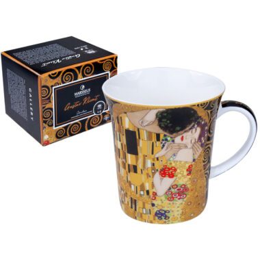 mug, Klimt mug, The Kiss mug, Tree of Life mug, art-inspired mug, decorative gift box mug, elegant coffee mug, Gustav Klimt gift, This elegant 420ml mug, inspired by Gustav Klimt's 