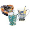 mug set, Van Gogh mugs, Starry Night and Almond Blossom mug set, art-inspired mug set, decorative gift box mugs, elegant coffee mugs, Vincent van Gogh gift, This set of two 280ml mugs with matching spoons, inspired by Van Gogh's "Starry Night" and "Almond Blossom," is beautifully packaged in a decorative gift box, perfect for art and coffee enthusiasts. Greek: σετ κούπες, κούπες Van Gogh, σετ κούπες Έναστρη Νύχτα και Almond Blossom, σετ κούπες εμπνευσμένο από την τέχνη, διακοσμητική συσκευασία δώρου, κομψές κούπες καφέ, δώρο Vincent van Gogh, Το σετ περιλαμβάνει δύο κούπες των 280ml με κουταλάκια, εμπνευσμένες από τα έργα "Έναστρη Νύχτα" και "Almond Blossom" του Van Gogh, σε διακοσμητική συσκευασία δώρου, ιδανικό για λάτρεις της τέχνης και του καφέ.