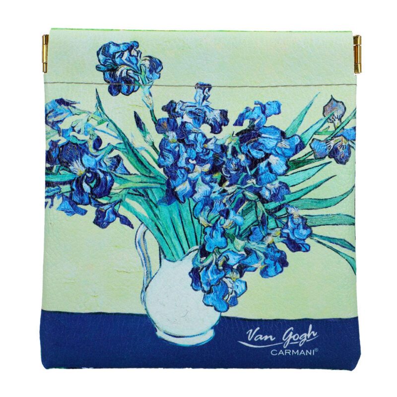 Elegant jewelry pouch/organizer featuring V. van Gogh's "Irises" design by Carmani. Compact and practical, measuring 12x12.5 cm, it's ideal for storing jewelry and small items in your bag. A perfect accessory for travel or daily use and a thoughtful gift for art enthusiasts. jewelry pouch, Irises organizer, van Gogh pouch, Carmani bag, small storage bag, travel accessory, compact jewelry bag, art-inspired organizer, stylish pouch, decorative organizer, gift for art lovers, elegant storage solution.Κομψό πουγκί/οργανωτής κοσμημάτων με σχέδιο "Ίριδες" του Β. Βαν Γκογκ από την Carmani. Συμπαγές και πρακτικό, με διαστάσεις 12x12.5 εκ., ιδανικό για αποθήκευση κοσμημάτων και μικρών αντικειμένων μέσα στην τσάντα σας. Τέλειο αξεσουάρ για ταξίδια ή καθημερινή χρήση και μια προσεγμένη επιλογή δώρου για τους λάτρεις της τέχνης. πουγκί κοσμημάτων, οργανωτής "Ίριδες", πουγκί Βαν Γκογκ, Carmani τσάντα, μικρή αποθηκευτική τσάντα, αξεσουάρ ταξιδιού, συμπαγής τσάντα κοσμημάτων, οργανωτής εμπνευσμένος από την τέχνη, κομψό πουγκί, διακοσμητικός οργανωτής, δώρο για λάτρεις της τέχνης, κομψή αποθήκευση.