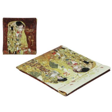 Elegant jewelry pouch/organizer featuring Gustav Klimt's iconic 