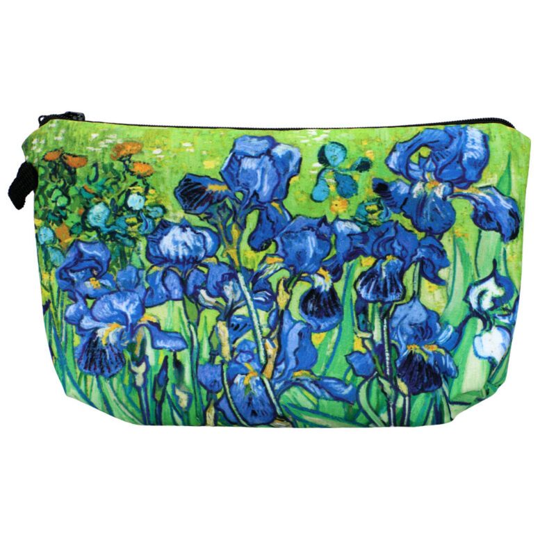 Cosmetic bag - Irises by Vincent van Gogh (CARMANI), beautifully decorated and zippered, perfect for women who appreciate art. A stylish and practical accessory for cosmetics and small essentials. Irises cosmetic bag, van Gogh makeup bag, artistic cosmetic pouch, Carmani accessories, elegant cosmetic case, painting-inspired bag, women’s gift, travel organizer, beauty essentials bag, art-themed pouch.Καλλυντική τσάντα - Ίριδες του Vincent van Gogh (CARMANI), όμορφα διακοσμημένη και με φερμουάρ, ιδανική για γυναίκες που εκτιμούν την τέχνη. Ένα κομψό και πρακτικό αξεσουάρ για καλλυντικά και μικροαντικείμενα. Καλλυντική τσάντα Ίριδες, νεσεσέρ van Gogh, καλλυντική τσάντα Carmani, καλλυντικό νεσεσέρ εμπνευσμένο από την τέχνη, κομψή καλλυντική θήκη, δώρο για γυναίκες, οργανωτής ταξιδίου, θήκη για προϊόντα ομορφιάς, καλλυντικό αξεσουάρ με θέμα την τέχνη.