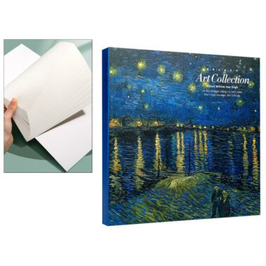 Sketchbook - Vincent van Gogh, The Starry Night Over The Rhone. A high-quality sketchbook featuring the iconic 