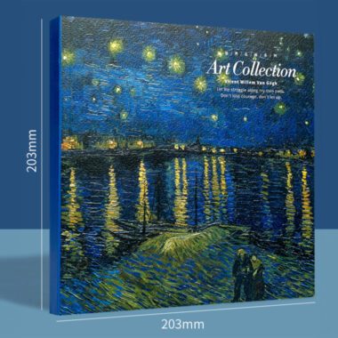 Sketchbook - Vincent van Gogh, The Starry Night Over The Rhone. A high-quality sketchbook featuring the iconic 