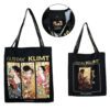 Tote Bag - G. Klimt, mix designs (Carmani). A stylish and durable tote bag featuring a mix of Gustav Klimt's iconic artworks. Perfect for shopping, everyday use, or as a unique gift for art lovers. Τσάντα Tote - G. Klimt, ποικιλία σχεδίων (Carmani). Κομψή και ανθεκτική τσάντα tote με μείγμα εμβληματικών έργων του Gustav Klimt. Ιδανική για αγορές, καθημερινή χρήση ή ως ξεχωριστό δώρο για λάτρεις της τέχνης. tote bag, Klimt tote, artistic bag, reusable shopping bag, stylish tote, Carmani, art-inspired bag, gift for her, Gustav Klimt, mixed designs, τσάντα tote, Klimt, καλλιτεχνική τσάντα, επαναχρησιμοποιούμενη τσάντα, Carmani, δώρο για γυναίκες, σχέδια Klimt