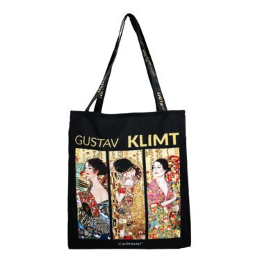 Tote Bag - G. Klimt, mix designs (Carmani). A stylish and durable tote bag featuring a mix of Gustav Klimt's iconic artworks. Perfect for shopping, everyday use, or as a unique gift for art lovers. Τσάντα Tote - G. Klimt, ποικιλία σχεδίων (Carmani). Κομψή και ανθεκτική τσάντα tote με μείγμα εμβληματικών έργων του Gustav Klimt. Ιδανική για αγορές, καθημερινή χρήση ή ως ξεχωριστό δώρο για λάτρεις της τέχνης. tote bag, Klimt tote, artistic bag, reusable shopping bag, stylish tote, Carmani, art-inspired bag, gift for her, Gustav Klimt, mixed designs, τσάντα tote, Klimt, καλλιτεχνική τσάντα, επαναχρησιμοποιούμενη τσάντα, Carmani, δώρο για γυναίκες, σχέδια Klimt