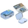 Rectangular pill box with mirror - V. van Gogh, Starry Night (Carmani). A beautifully decorated, compact pill box featuring Vincent van Gogh's Starry Night. Designed with a built-in mirror, making it both practical and elegant. Ideal for carrying in a handbag or pocket. Ορθογώνιο κουτί χαπιών με καθρέφτη - V. van Gogh, Έναστρη Νύχτα (Carmani). Ένα όμορφα διακοσμημένο, κομψό κουτί χαπιών με έργο του Vincent van Gogh Έναστρη Νύχτα. Διαθέτει ενσωματωμένο καθρέφτη, προσφέροντας λειτουργικότητα και στυλ. Ιδανικό για τσάντα ή τσέπη. pill box, pill organizer, travel pill case, Starry Night, Van Gogh accessories, artistic pill box, Carmani, women’s accessories, gift idea, κουτί χαπιών, θήκη χαπιών, ταξιδιωτική θήκη, Έναστρη Νύχτα, αξεσουάρ Van Gogh, καλλιτεχνικό κουτί χαπιών, Carmani, γυναικεία αξεσουάρ, ιδέα δώρου.