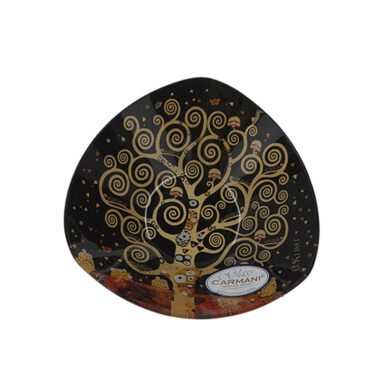 Decorative bowl - Gustav Klimt, Tree of Life (CARMANI). An elegant decorative bowl featuring the iconic motif from Klimt's 