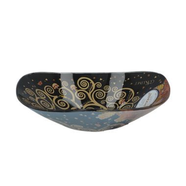 Decorative bowl - Gustav Klimt, Tree of Life (CARMANI). An elegant decorative bowl featuring the iconic motif from Klimt's 