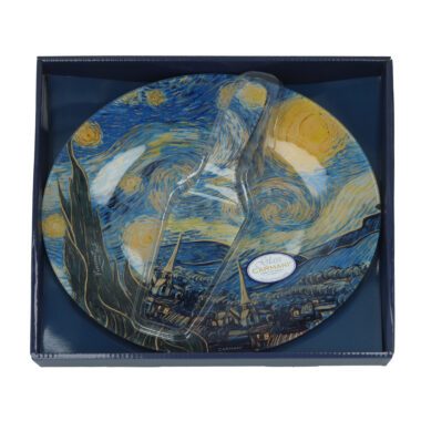 Decorative plate with spatula featuring Van Gogh's Starry Night. This elegant set includes a beautifully designed plate and spatula, perfect for serving desserts or as a decorative piece for your home. Ideal for art lovers and those who appreciate high-quality home decor. decorative plate with spatula, Van Gogh Starry Night, art-inspired plate set, dessert serving set, Van Gogh home decor, unique art plates, elegant serving set, home decor gift, ceramic art plate, art lover gift, starry night decor.Διακοσμητικό πιάτο με σπάτουλα με το έργο του Van Gogh Εναστρη Νύχτα. Αυτό το κομψό σετ περιλαμβάνει ένα όμορφα σχεδιασμένο πιάτο και σπάτουλα, ιδανικό για σερβίρισμα γλυκών ή ως διακοσμητικό αντικείμενο στο σπίτι σας. Ιδανικό για λάτρεις της τέχνης και για όσους εκτιμούν τη μοναδική διακόσμηση υψηλής ποιότητας. διακοσμητικό πιάτο με σπάτουλα, Van Gogh Εναστρη Νύχτα, σετ πιάτου εμπνευσμένο από τέχνη, σετ σερβιρίσματος γλυκών, διακόσμηση σπιτιού Van Gogh, μοναδικά πιάτα τέχνης, κομψό σετ σερβιρίσματος, δώρο διακόσμησης σπιτιού, κεραμικό πιάτο τέχνης, δώρο για λάτρεις της τέχνης, διακόσμηση εναστρη νύχτα