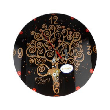 Wall clock - Gustav Klimt, Tree of Life. A stylish wall clock featuring the iconic 