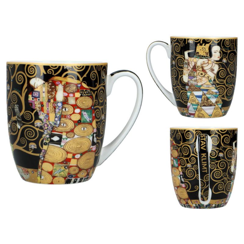 Camio mug - Gustav Klimt (CARMANI). An elegant mug inspired by the masterpieces of Gustav Klimt, produced by Carmani. Crafted with high-quality porcelain, this limited edition mug offers a luxurious and timeless design. Perfect for art lovers who appreciate both beauty and function. 400ml capacity. Κούπα Camio - Γκ. Κλιμτ (CARMANI). Μια κομψή κούπα εμπνευσμένη από τα αριστουργήματα του Γκ. Κλιμτ, παραγωγής Carmani. Κατασκευασμένη από υψηλής ποιότητας πορσελάνη, αυτή η κούπα περιορισμένης έκδοσης προσφέρει έναν πολυτελή και διαχρονικό σχεδιασμό. Ιδανική για λάτρεις της τέχνης που εκτιμούν τόσο την ομορφιά όσο και τη λειτουργικότητα. Χωρητικότητα 400ml. Camio mug, Gustav Klimt, art mug, limited edition mug, porcelain mug, Carmani mug, luxury mug, elegant mug, art-inspired mug, Klimt mug, κούπα, Κλιμτ, πορσελάνη, πολυτελή κούπα, περιορισμένη έκδοση, κούπα τέχνης.