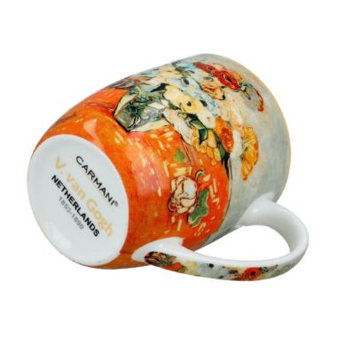 Camio mug - V. van Gogh, Roses (CARMANI). A delicate and elegant Camio mug showcasing van Gogh’s 