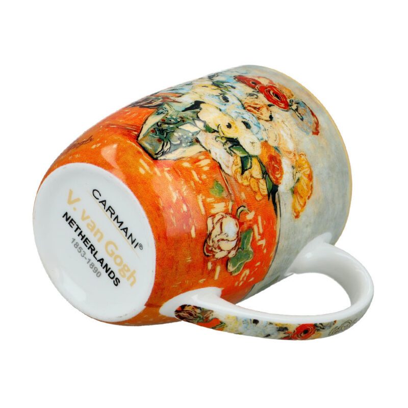 Camio mug - V. van Gogh, Roses (CARMANI). A delicate and elegant Camio mug showcasing van Gogh’s "Roses," a stunning portrayal of blooming flowers. Crafted from high-quality porcelain, this limited edition mug offers both artistic beauty and practical use. 400ml capacity. Κούπα Camio - Β. βαν Γκογκ, Ροζ (CARMANI). Μια λεπτεπίλεπτη και κομψή κούπα Camio με το έργο "roses" του Βίνσεντ βαν Γκογκ, μια εκπληκτική απεικόνιση των ανθισμένων λουλουδιών. Κατασκευασμένη από υψηλής ποιότητας πορσελάνη, αυτή η περιορισμένης έκδοσης κούπα προσφέρει τόσο καλλιτεχνική ομορφιά όσο και πρακτική χρήση. Χωρητικότητα 400ml. Camio mug, Vincent van Gogh, Roses, art mug, limited edition mug, porcelain mug, Carmani mug, luxury mug, van Gogh mug, Ροζ, πορσελάνη, κούπα τέχνης, περιορισμένη έκδοση.