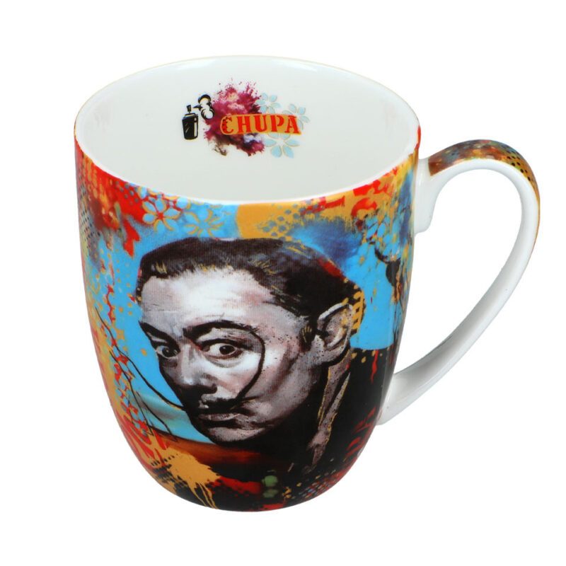 Camio mug - Graffiti Dali Face (Carmani). A modern ceramic mug featuring graffiti-inspired artistic patterns with Salvador Dali's iconic face. Combines style and functionality, making it perfect for art and coffee lovers. Κούπα Camio - Γκράφιτι Πρόσωπο Νταλί (Carmani). Μια μοντέρνα κεραμική κούπα με καλλιτεχνικά μοτίβα εμπνευσμένα από το γκράφιτι και το εμβληματικό πρόσωπο του Σαλβαδόρ Νταλί. Ιδανική για λάτρεις της τέχνης και του καφέ. graffiti mug, Salvador Dali, Dali face mug, artistic mug, modern design mug, ceramic mug, gift mug, Carmani mug, coffee lovers, art lovers, κούπα γκράφιτι, Σαλβαδόρ Νταλί, δώρο, κούπα τέχνης, καλλιτεχνικό δώρο, μοντέρνος σχεδιασμός, κούπα Carmani.