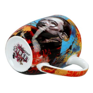 Camio mug - Graffiti Dali Face (Carmani). A modern ceramic mug featuring graffiti-inspired artistic patterns with Salvador Dali's iconic face. Combines style and functionality, making it perfect for art and coffee lovers. Κούπα Camio - Γκράφιτι Πρόσωπο Νταλί (Carmani). Μια μοντέρνα κεραμική κούπα με καλλιτεχνικά μοτίβα εμπνευσμένα από το γκράφιτι και το εμβληματικό πρόσωπο του Σαλβαδόρ Νταλί. Ιδανική για λάτρεις της τέχνης και του καφέ. graffiti mug, Salvador Dali, Dali face mug, artistic mug, modern design mug, ceramic mug, gift mug, Carmani mug, coffee lovers, art lovers, κούπα γκράφιτι, Σαλβαδόρ Νταλί, δώρο, κούπα τέχνης, καλλιτεχνικό δώρο, μοντέρνος σχεδιασμός, κούπα Carmani.