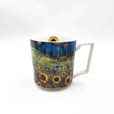 Elegant porcelain mugs featuring famous paintings, including Van Gogh’s Almond Blossom, Klimt’s The Kiss, and other iconic artworks. These beautifully crafted mugs are perfect for art lovers, combining timeless art with functionality. Each mug showcases a famous masterpiece, making it a unique gift for those who appreciate fine art. The durable porcelain ensures long-lasting use, and the artistic designs bring a touch of culture to your tea time.