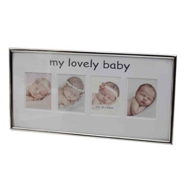 Metallic Photo Frame with four Windows