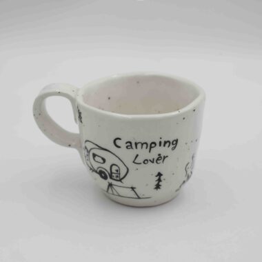 Handmade ceramic mug with messages inside and out, featuring unique floral, fruity, or minimalist designs. A beautifully crafted coffee mug, perfect for everyday use or as a thoughtful gift. Durable, stylish, and ideal for tea or coffee lovers.