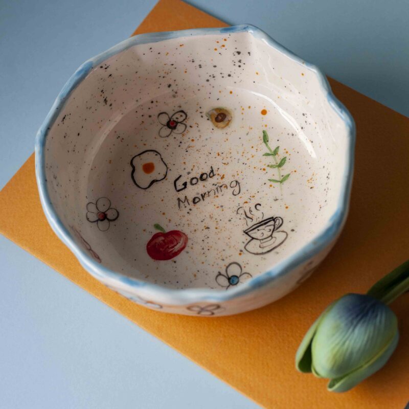 lemon plate. perfect for breakfast. for oatmeals. for porridge and yogurt. perfect for fruits and soups. πιάτο με λεμόνια. τέλειο για σούπες, πρωινά, πόριτζ , γιαούρτι και φρούτα.