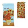 Soft eyeglass case with Van Gogh's "Sunflowers" artwork – artistic protection for your glasses.Van Gogh eyeglass case, Sunflowers soft case, artistic eyewear case, Carmani accessories, protective glasses case, stylish eyeglass holder, Van Gogh gifts, unique eyeglass case, art-inspired eyewear protection, gift ideas for art lovers. Μαλακή θήκη γυαλιών με το έργο "Ηλιοτρόπια" του Βαν Γκογκ – καλλιτεχνική προστασία για τα γυαλιά σας. θήκη γυαλιών Βαν Γκογκ, μαλακή θήκη γυαλιών Ηλιοτρόπια, καλλιτεχνική θήκη για γυαλιά, αξεσουάρ Carmani, προστατευτική θήκη γυαλιών, κομψή θήκη για γυαλιά, δώρα με τέχνη, μοναδικά αξεσουάρ, θήκες γυαλιών για λάτρεις της τέχνης