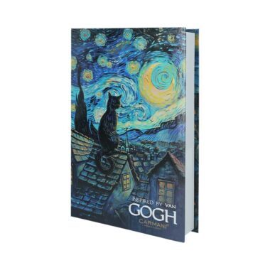 Κουτί κοσμημάτων με έμπνευση από Van Gogh και σχέδιο γάτας – διακοσμητικό κουτί σε σχήμα βιβλίου.κουτί κοσμημάτων με γάτα, Van Gogh κουτί Carmani, αποθηκευτικό κουτί γάτας, κουτί σαν βιβλίο, δώρο για φιλόζωους, καλλιτεχνική διακόσμηση, κουτί με σχέδιο γάτας, Carmani κουτί τέχνης, γατοκουτί αποθήκευσης, κουτί για αναμνηστικά.cat jewelry box, Van Gogh cat box, Carmani art storage, book-shaped jewelry box, gift for cat lovers, Van Gogh inspired decor, artistic cat box, Carmani jewelry case, stylish keepsake box, cat themed storage