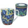 Cameo porcelain mug with Van Gogh’s "Irises" – elegant 400ml art mug by Carmani.Van Gogh mug, Irises art mug, porcelain mug Irises, Carmani Van Gogh collection, artistic mugs, 400ml coffee mug, Van Gogh drinkware, Irises tea cup, gifts for art lovers, elegant porcelain cup, Κούπα Cameo με τις "Ίριδες" του Βαν Γκογκ – πορσελάνινη κούπα 400ml από την Carmani.κούπα Βαν Γκογκ, πορσελάνινη κούπα Ίριδες, καλλιτεχνική κούπα 400ml, Carmani Ελλάδα, Van Gogh αξεσουάρ κουζίνας, δώρα τέχνης, κούπα καφέ τέχνης, καλλιτεχνικά είδη σερβιρίσματος, πορσελάνινη κούπα με έργο τέχνης