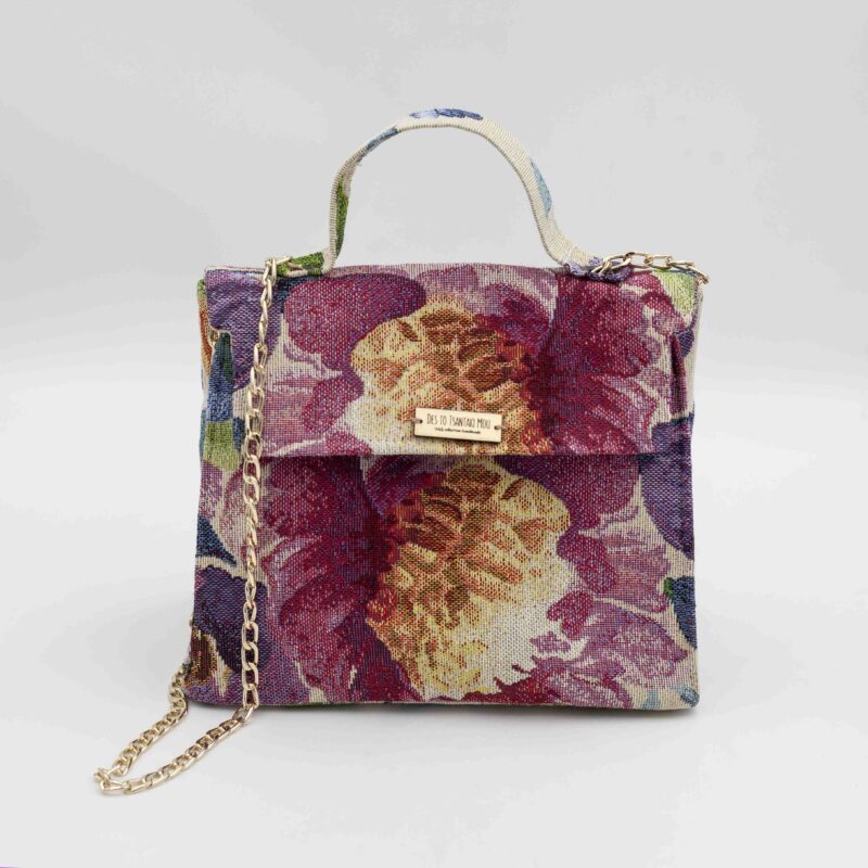 Handmade Pink Floral Bag - Image 2