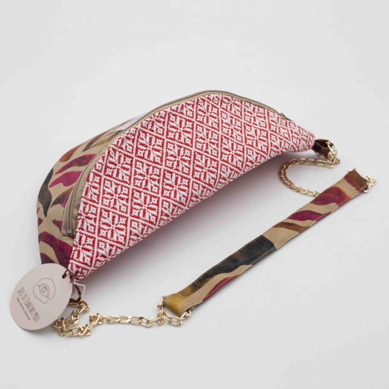 Handmade Red Zebra Fanny Pack - Image 2